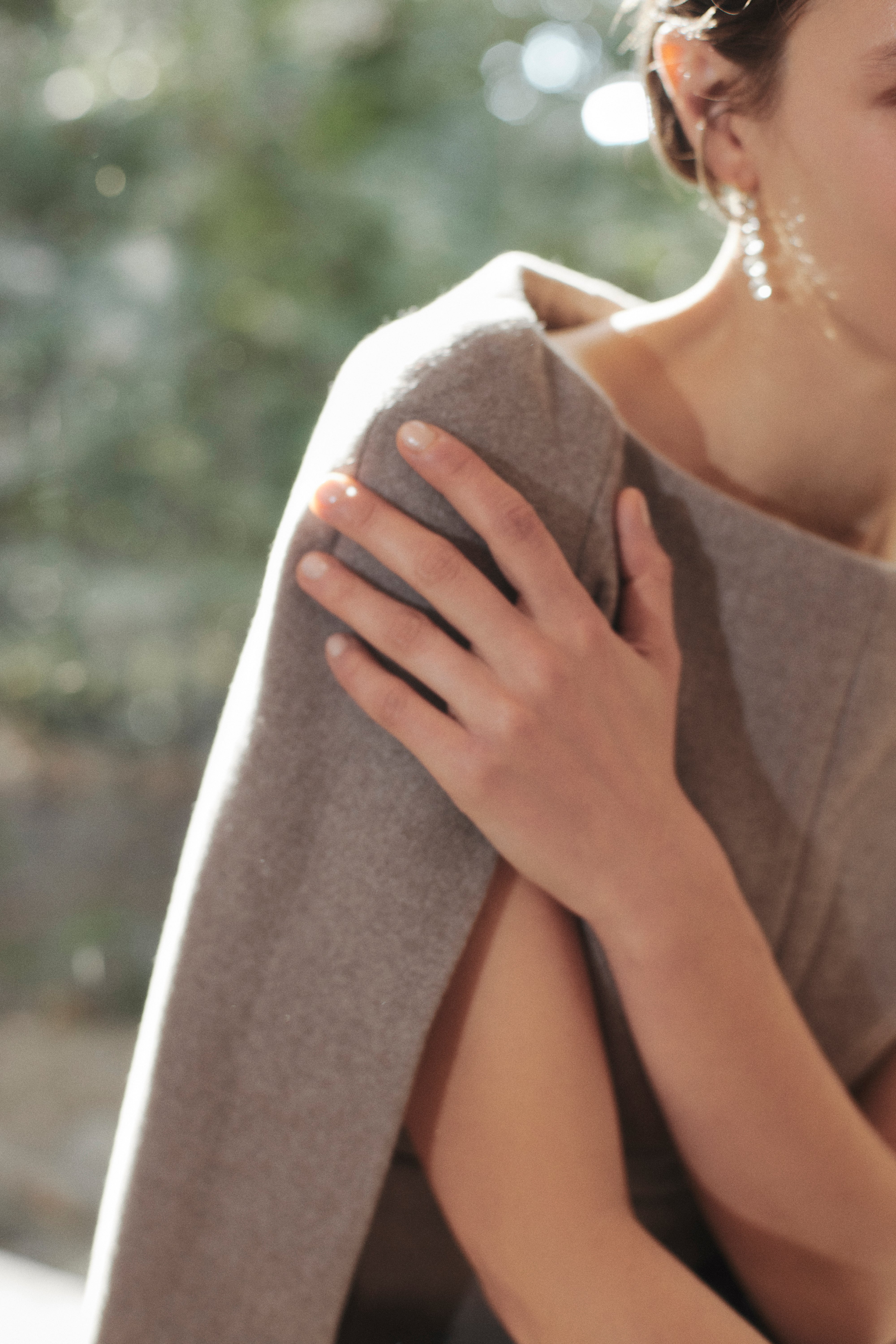 再入荷】Narrow line Cape Dress – L'AUBE BLANC