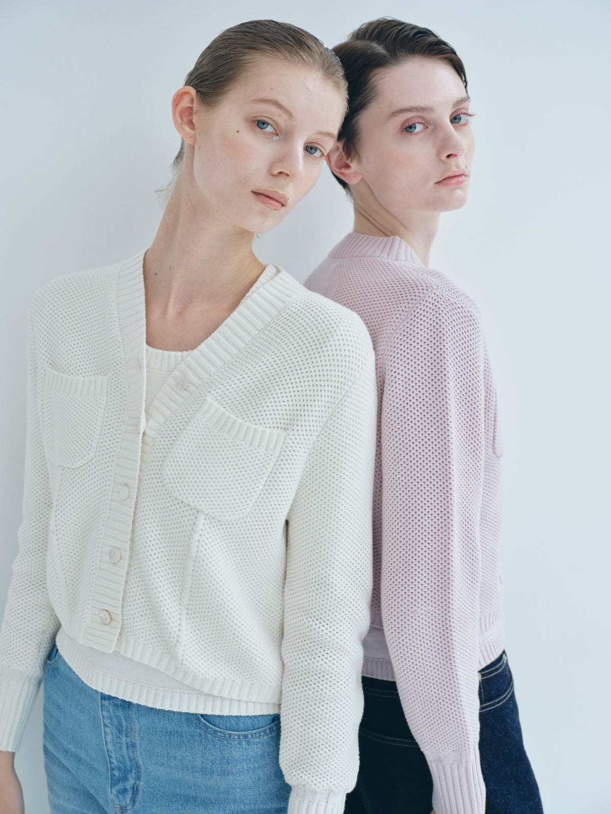 Basket Knit Cardigan – L'AUBE BLANC