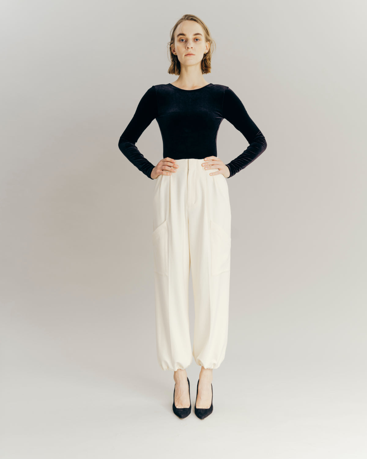 Drawstring 2tuck Pants – L'AUBE BLANC