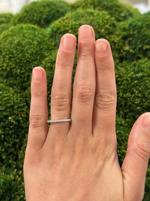 Laura Pearce Ltd. - Platinum Bead Set Diamond Eternity Ring