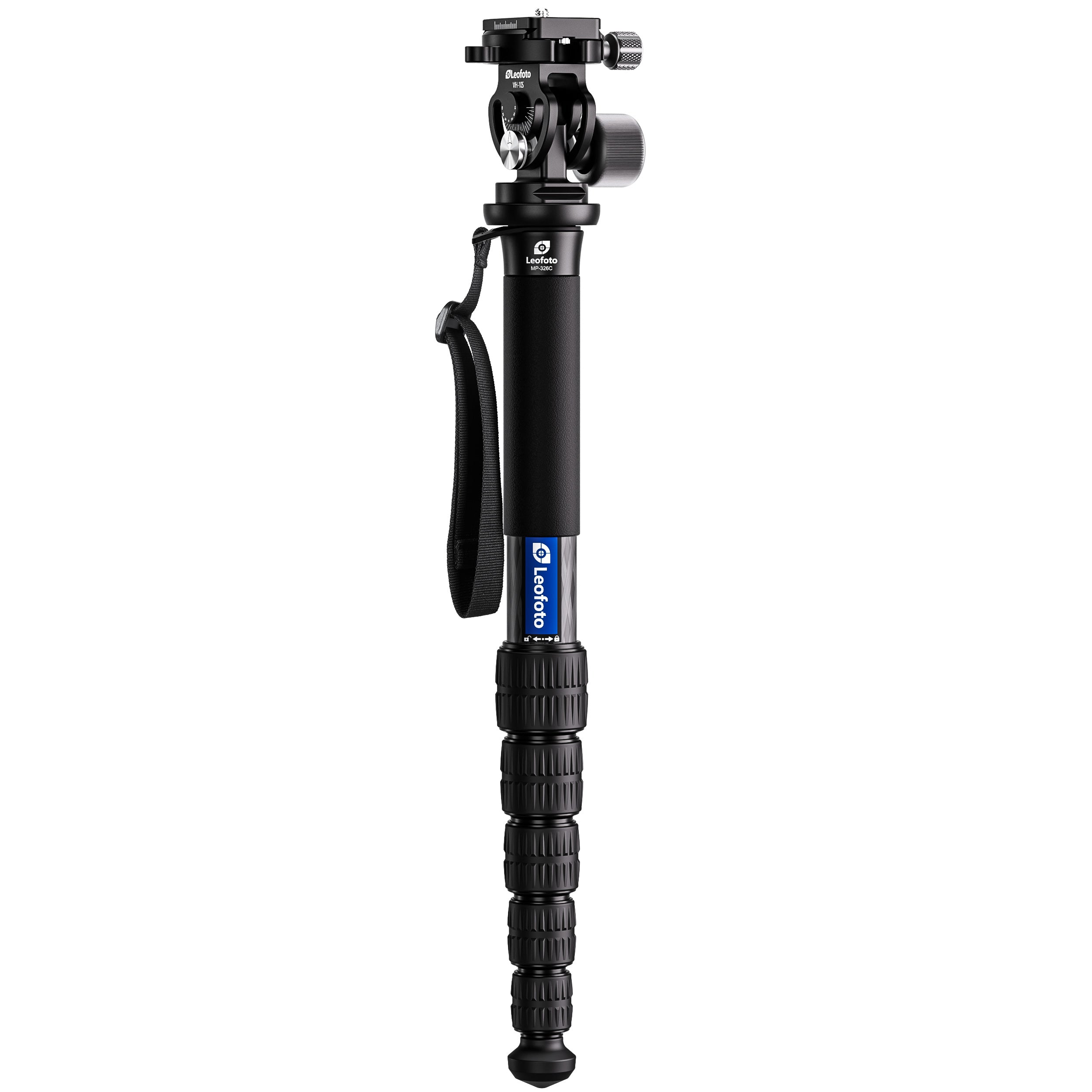 Leofoto MP Series Carbon Fiber Monopod + VH-10S Two Way Tilt Head Set