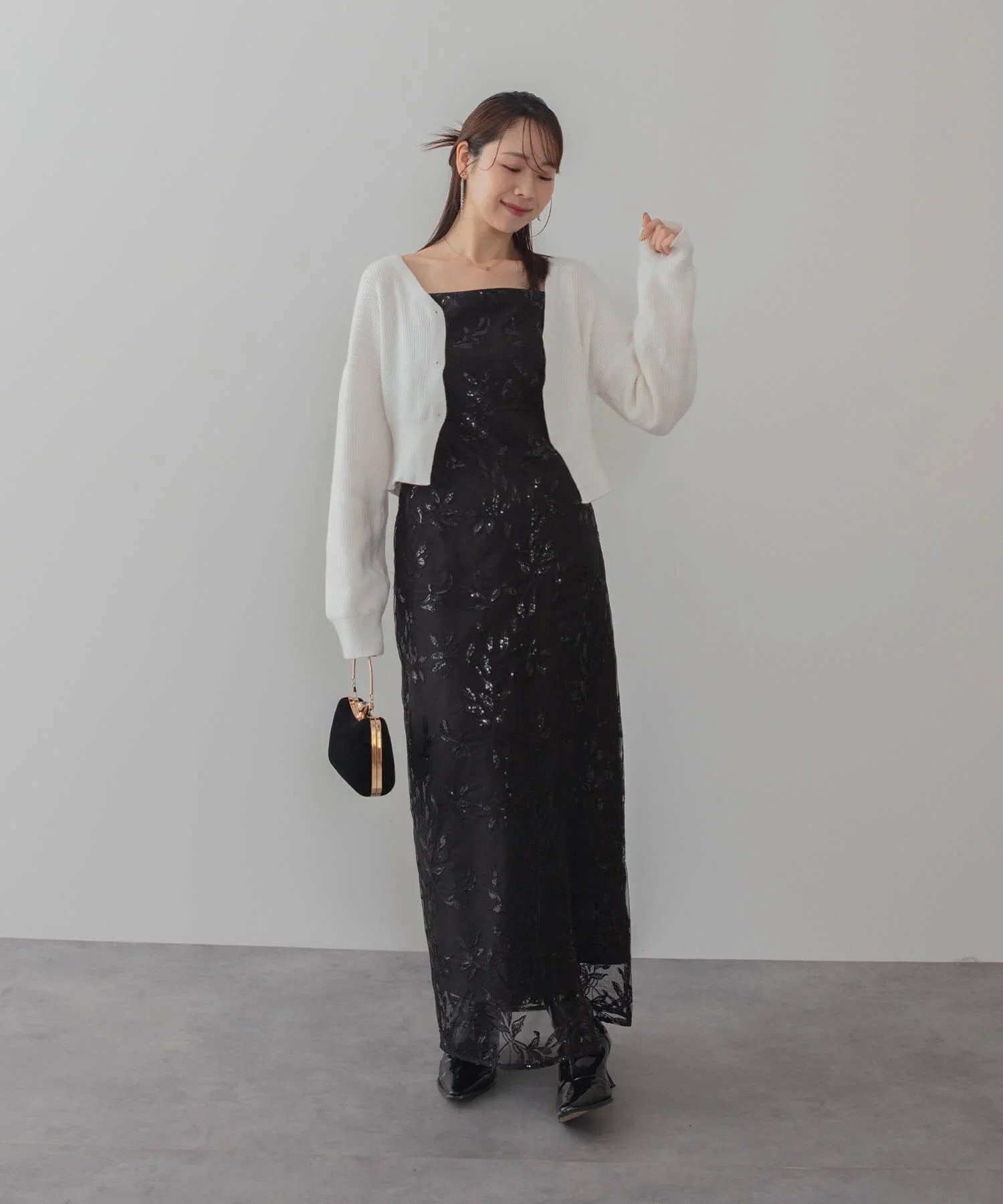 当日発送】チュールフリルボレロフラワースパンコールIライン