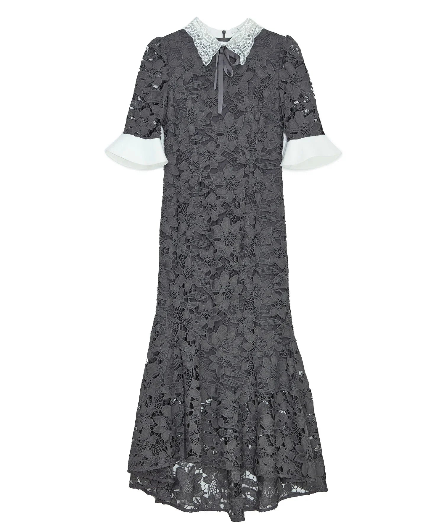 当日発送】パールカラーボウタイフラワーレースフィッシュテール