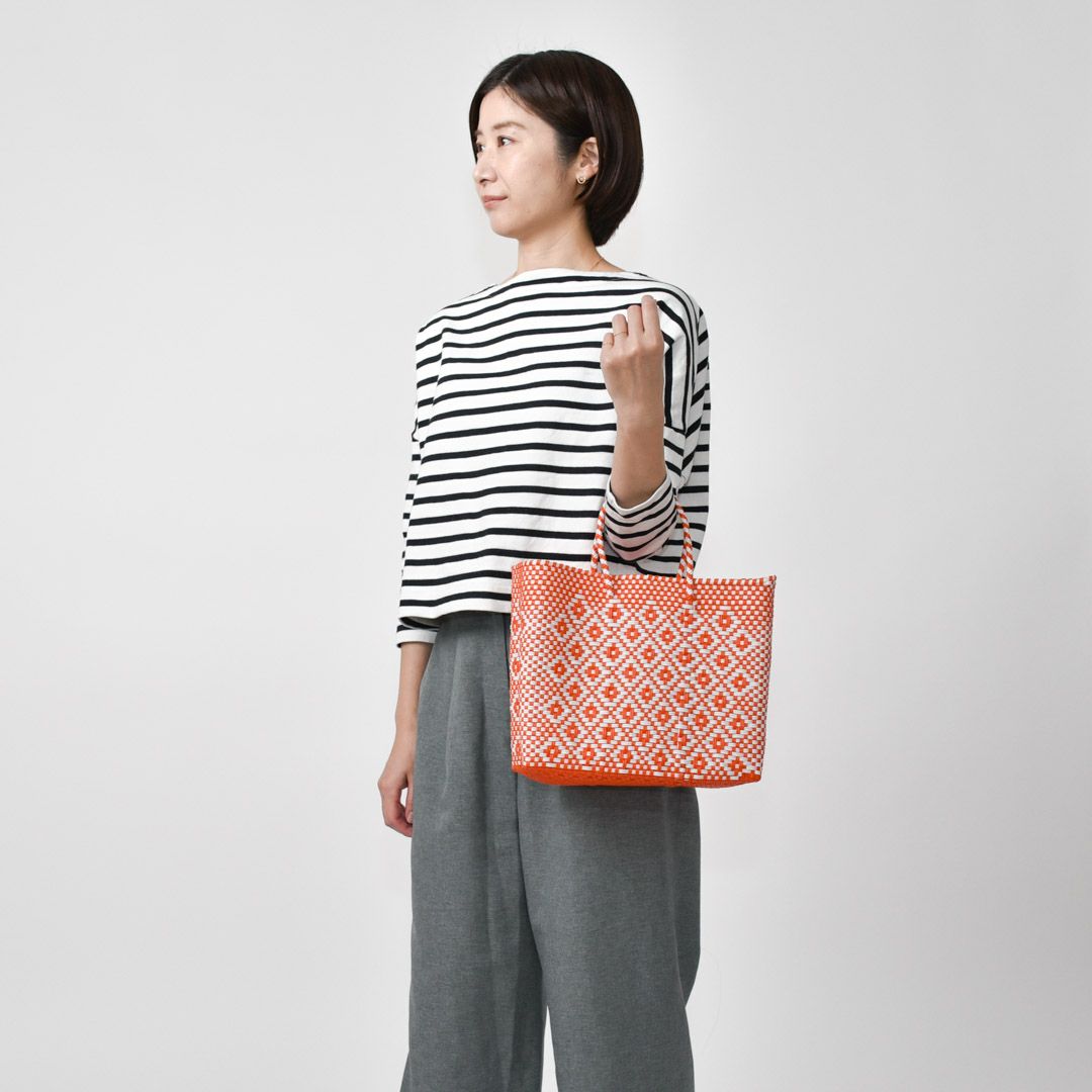 MERCADO BAG - ROMBO - Orange / White (XS) | Letra｜レトラ公式通販