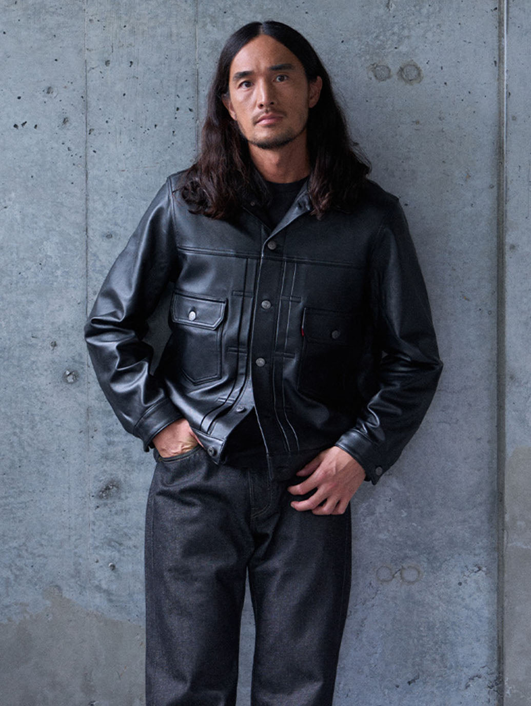 PREMIUM BLACK TYPEⅡ TRUCKER LEATHER JACKET – リーバイス®公式