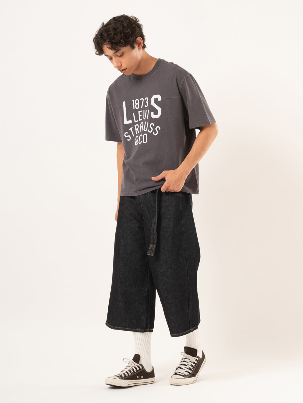 TWISTED BAGGY ジーンズ カプリ ダークインディゴ – リーバイス®公式