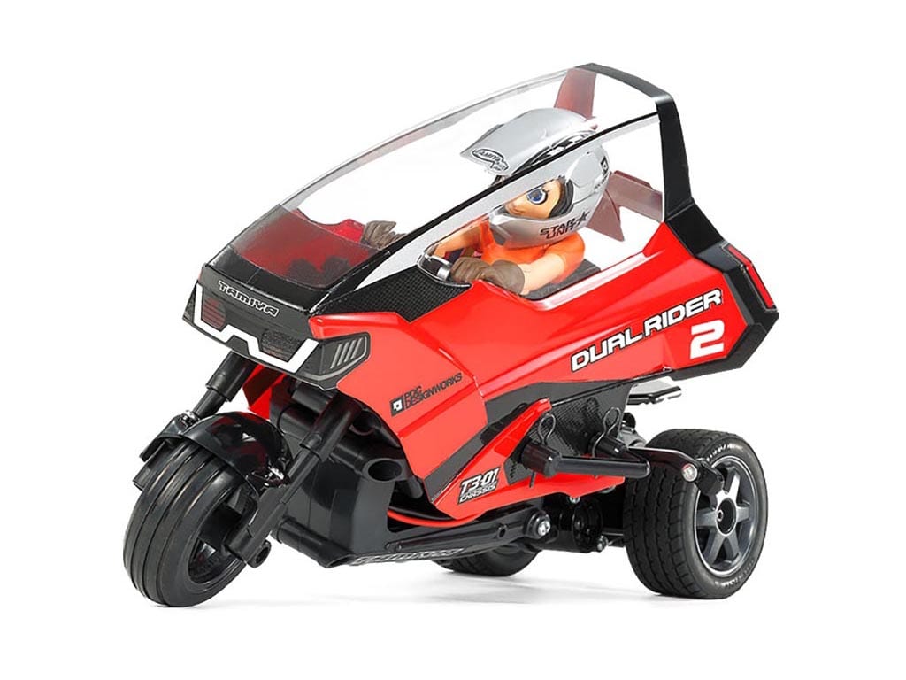 タミヤ新製品】独特の操縦感覚が楽しい、3輪バイクを再現した電動