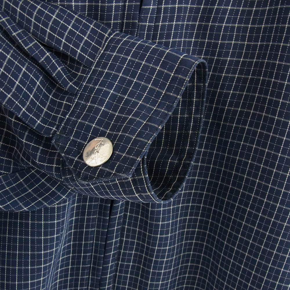 YVES SAINT LAURENT イヴサンローラン チェック スウィング トップ