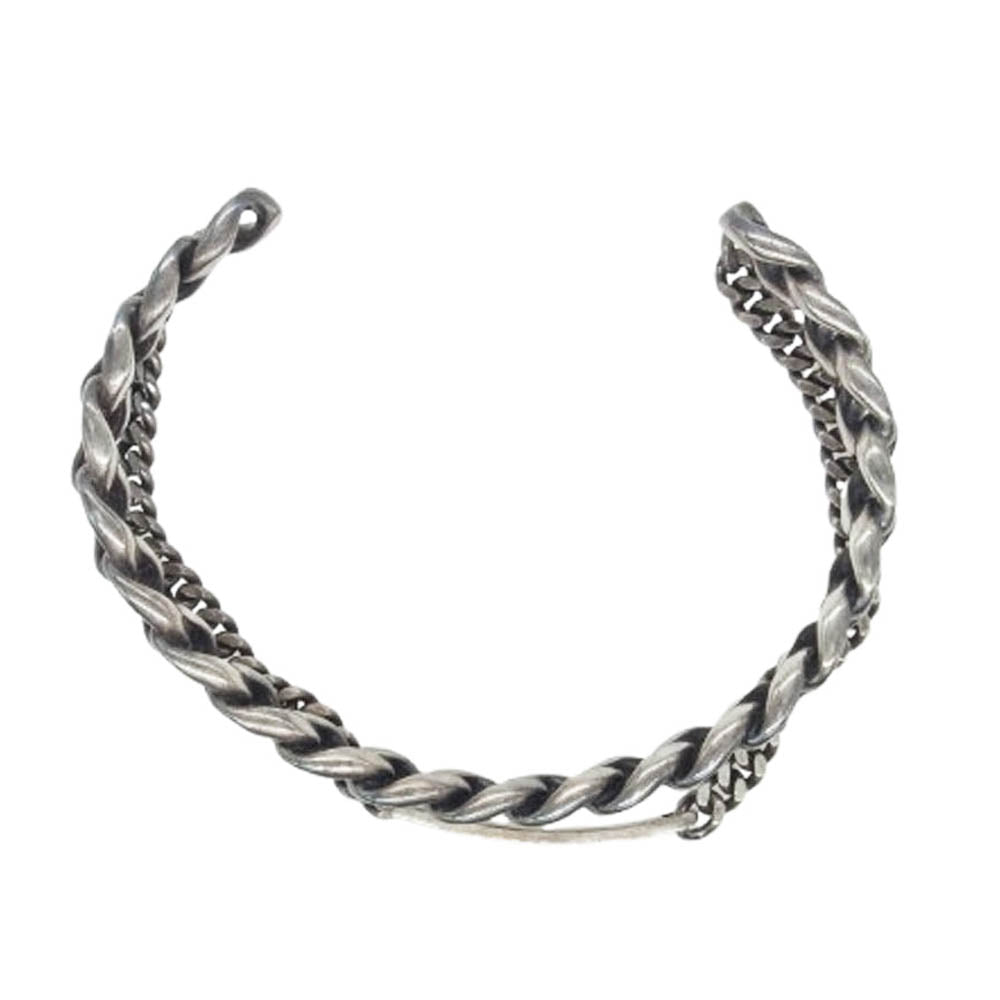 SAINT LAURENT サンローラン Gourmette Cuff グルメット カフ 2連