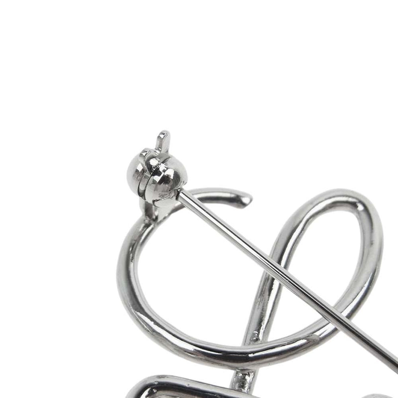 シルバー ロエベ LOEWE ブローチ 修理必要 購入 シルバー ロエベ LOEWE