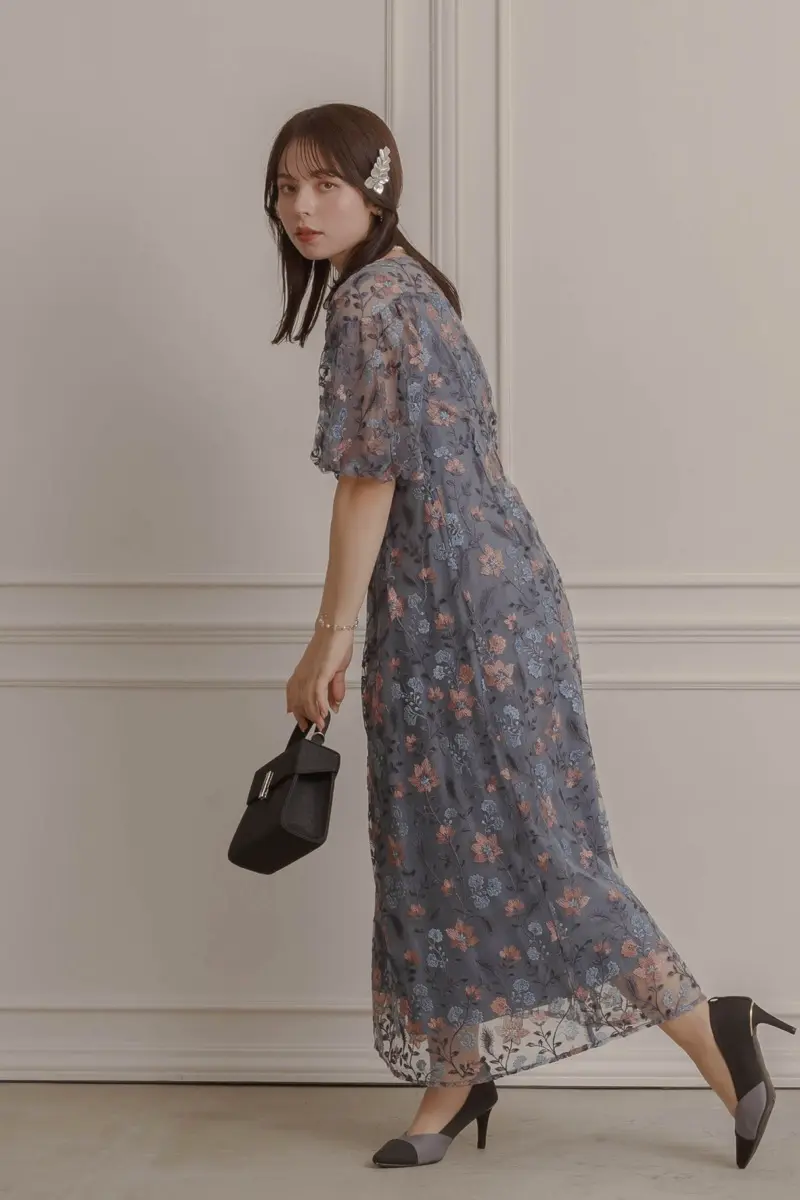 ブルーのブルーミーフラワードレス | Dorry doll | M | 結婚式