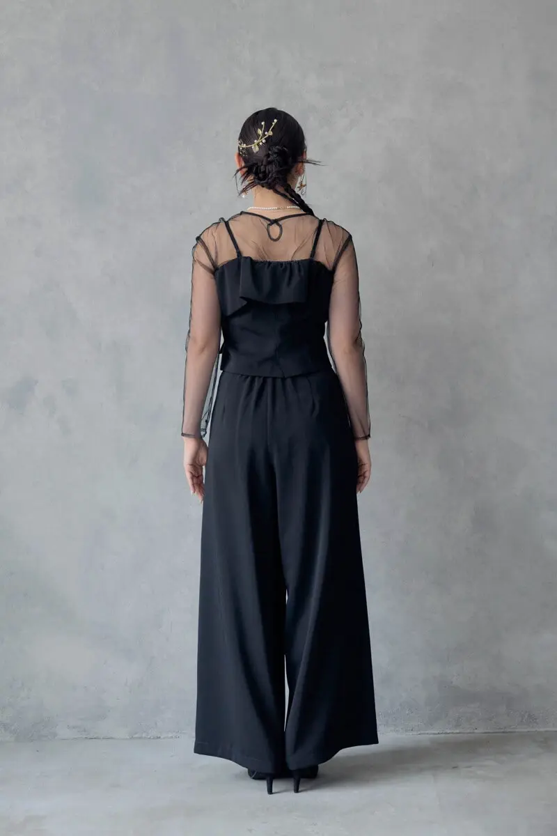 ブラックのMulti wayトップスセットパンツドレス | LE' RURE | M