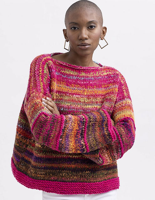 A Noro Malvinas & Ito Pattern - Anorthite Sweater (PDF) at Little