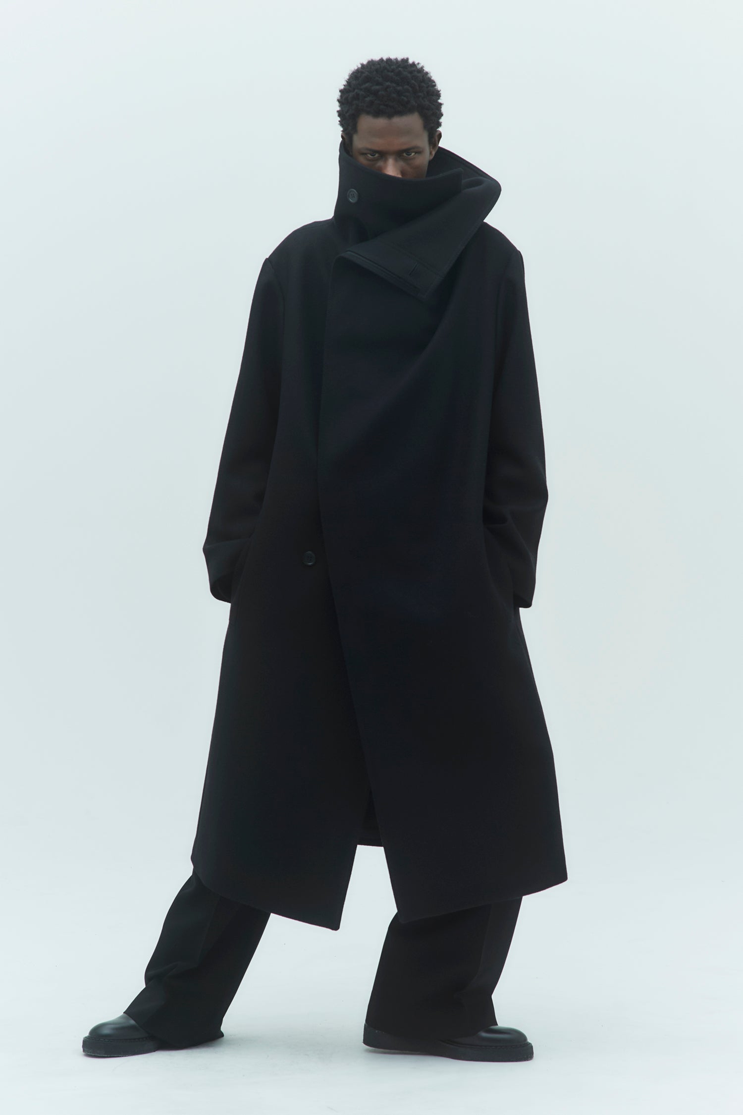 HIGH NECK WRAP COAT | ハイネックラップコート[2025A/W] – LITHIUM