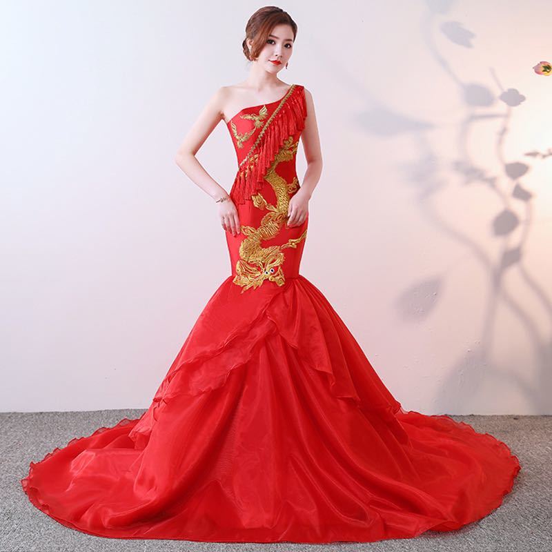 ハンドメイドLJ お買い得 マーメイド カラードレス ロングドレス