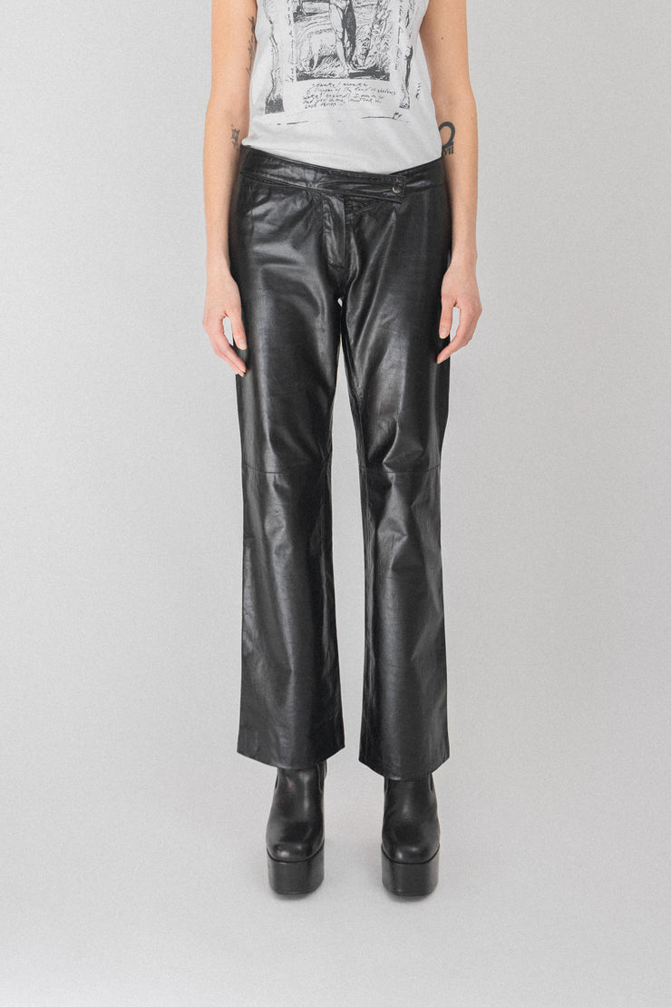 ANN DEMEULEMEESTER - SS01 Leather pants – L'OBSCUR