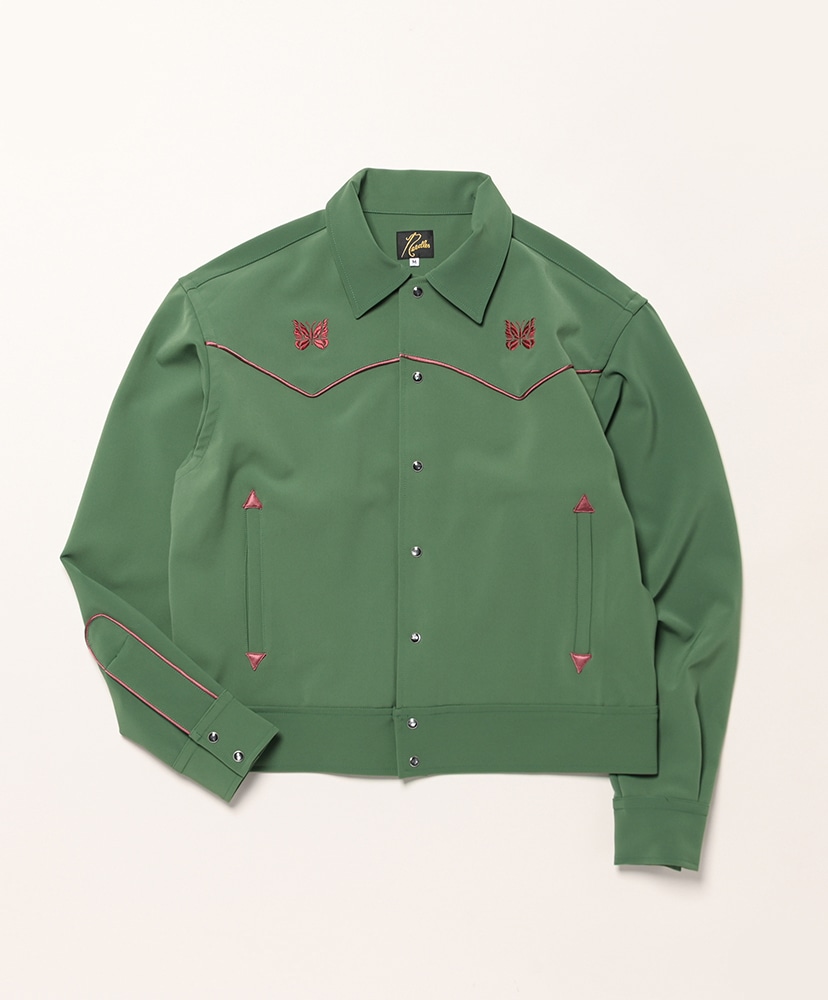 Piping Cowboy Jacket - Poly Double Cloth(L(MEN) Black/ブラック