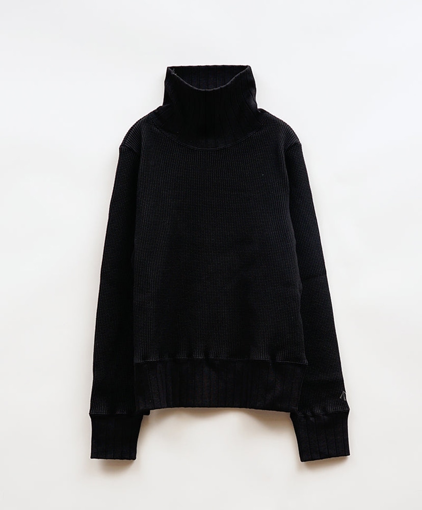 Turtle Neck Big Waffle - Black(10(WOMEN) Black/ブラック): Nigel