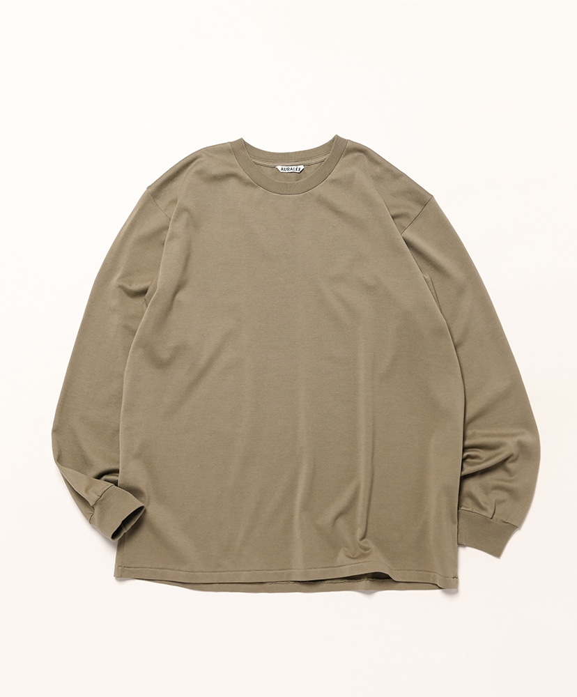 Luster Plaiting L/S Tee(3(MEN) Khaki/カーキ): AURALEE