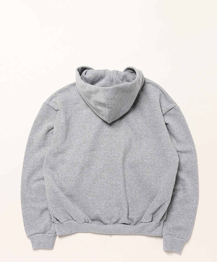 Double Zip Short Sweat Hoodie(2(MEN) Heather Gray/ヘザーグレー): MINE