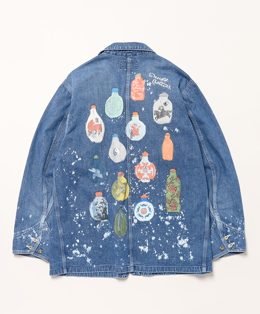 Denim Coverall - Aged Wash+Bleach(L(MEN) Blue/ブルー): Work of Art