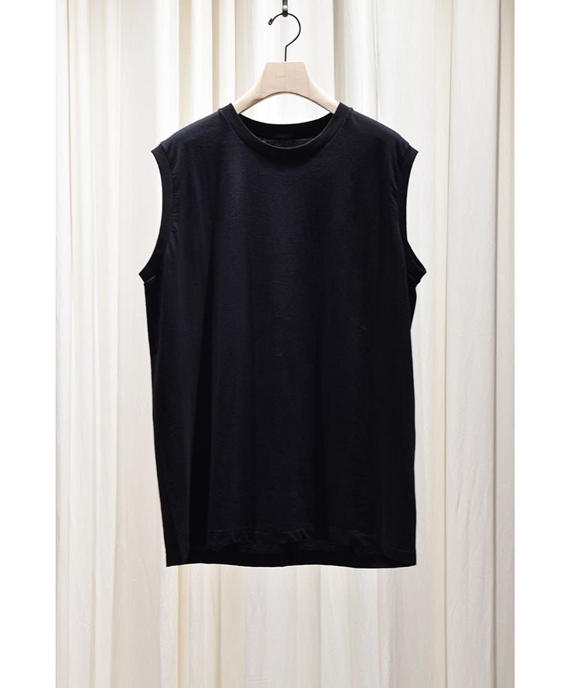 コットンジャージ ノースリーブ(2(MEN) Black/ブラック): COMOLI