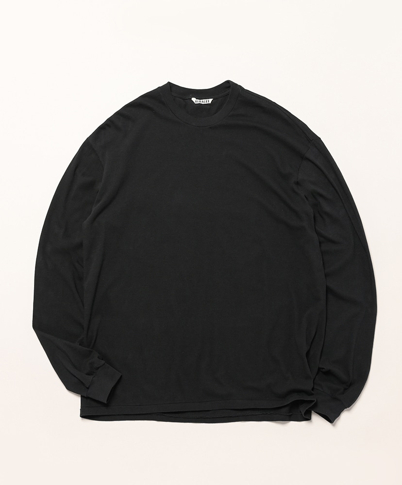 Seamless L/S Tee(3(MEN) Black/ブラック): AURALEE