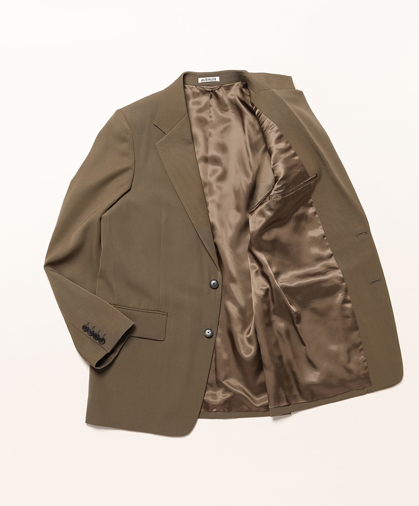 Light Wool Max Gabardine Jacket(3(MEN) Dark Olive Brown/ダーク