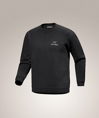 Emblem Fleece Crew Men's(L(MEN) Black/ブラック): ARC'TERYX