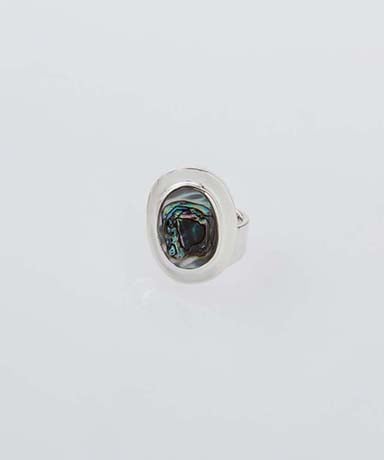 Amulet Ring with Abalone(L JP19-20 Silver/シルバー): XOLO JEWELRY