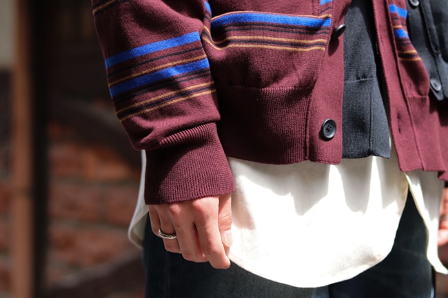 KOLOR BEACON [ カラービーコン ] 23SS ドッキング カーディガン