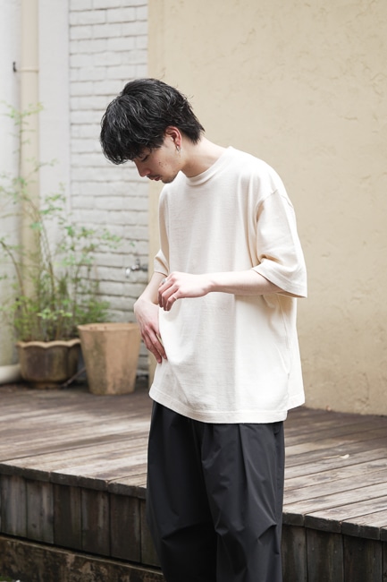 blurhms [ ブラームス ] Co/Silk Nep Plain Tee Styling