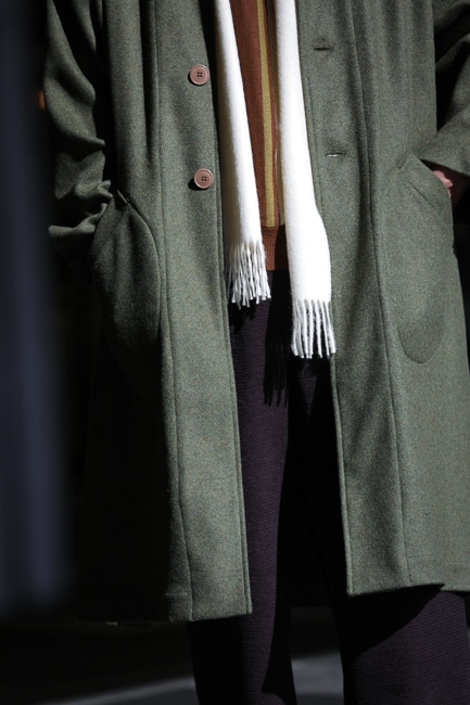 FRANK LEDER [ フランクリーダー ] MILITARY GREEN WOOL COAT