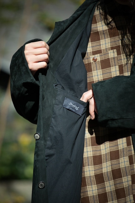 Bergfabel [ バーグファベル ] LEATHER OVERSIZE COAT