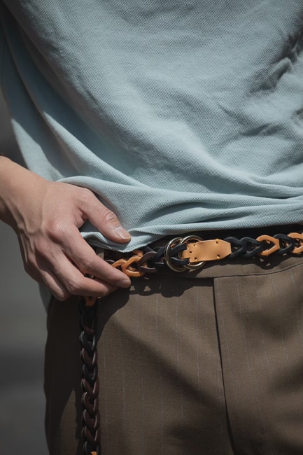 m's braque × il micio バゲッタレザー フルハンドベルト m's braque