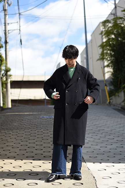 blurhms/ブラームス】Wool Beaver Double-Breasted Coat