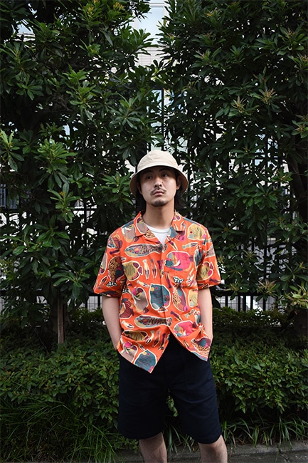 パタゴニアの柄シャツ