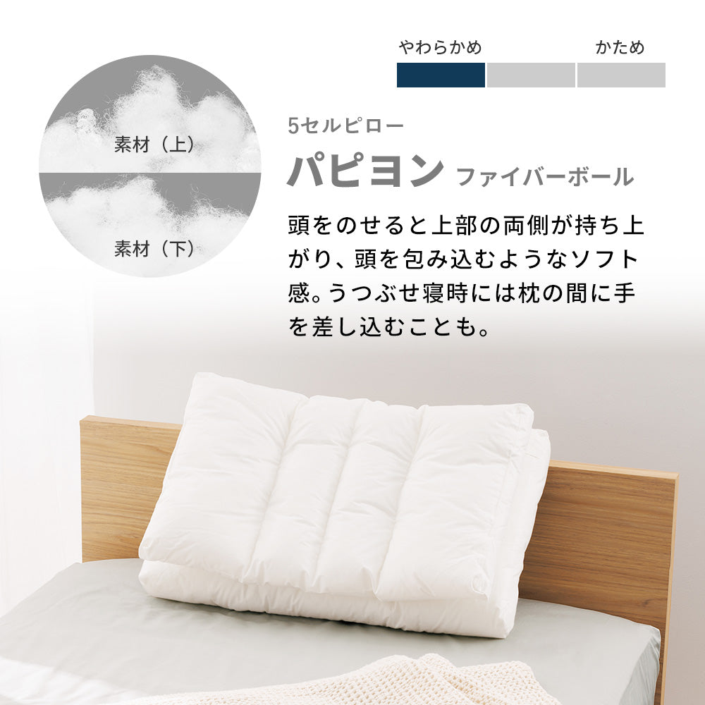 5セルピロー パピヨン・ファイバーボール 快眠枕 うつぶせ寝 – LOFTY