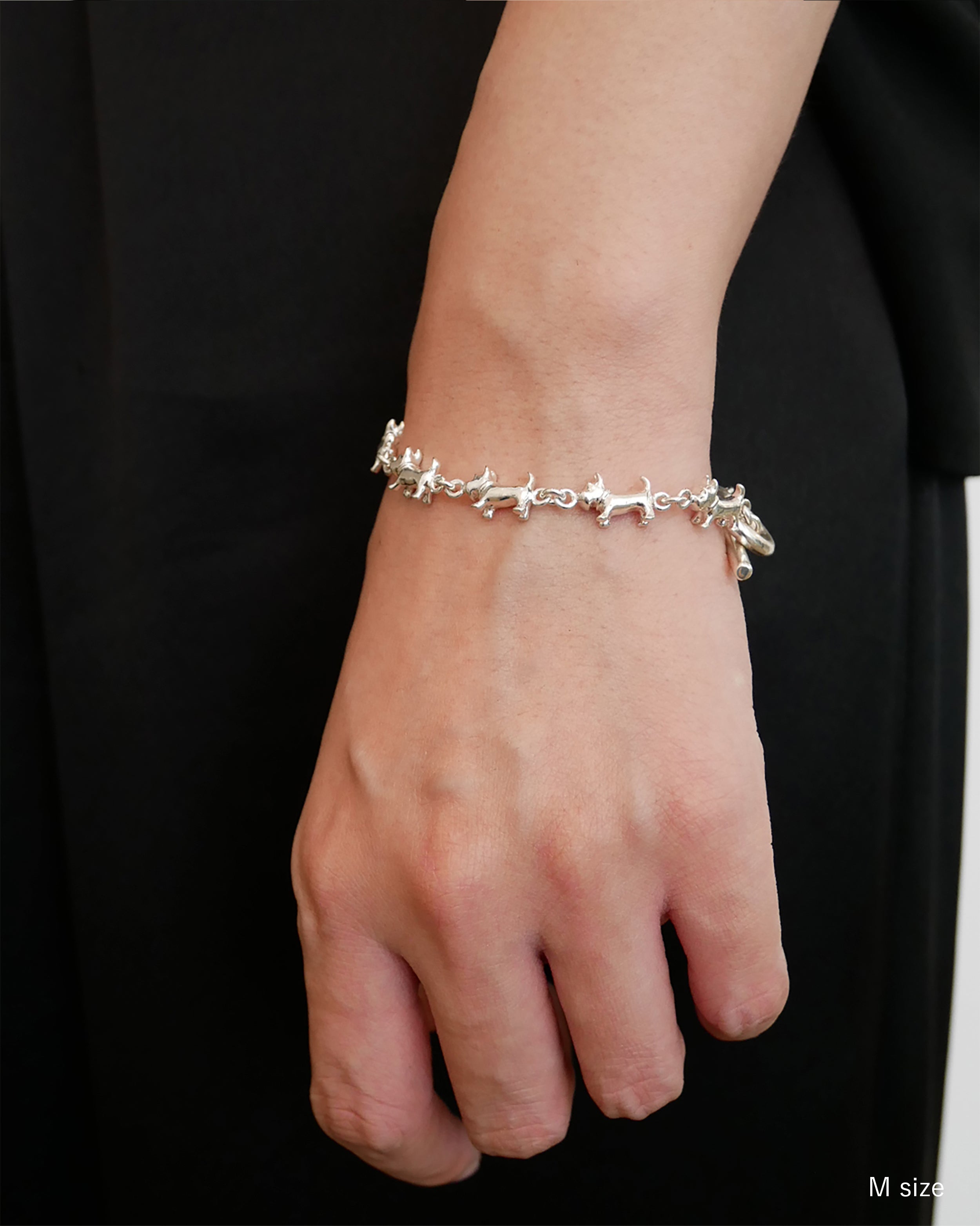 schnauzer chain bracelet 01｜LORO(ロロ)公式通販