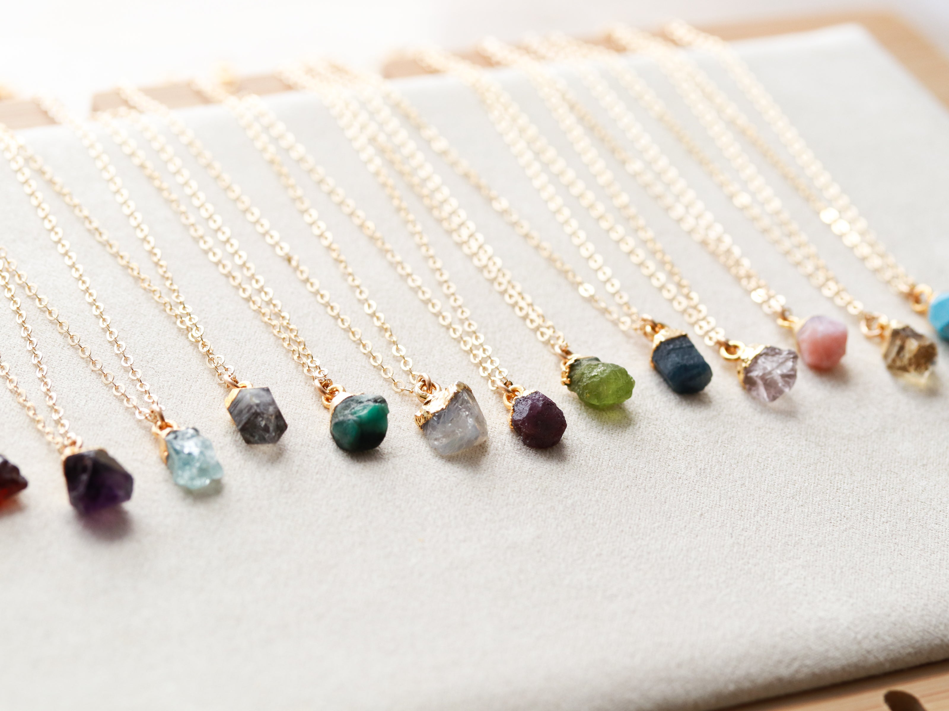 Gemstone Drop Necklace – Lorren Mae