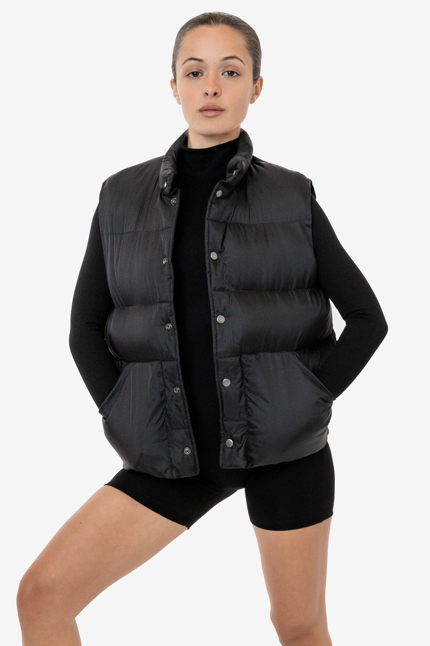 RNFP400 - Nylon Puffer Vest – Los Angeles Apparel