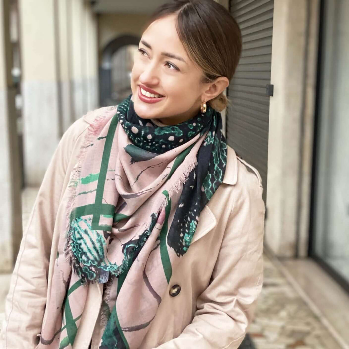 Japanese Orchid Cashmere & Designer Silk Square Scarf – Louis Jane