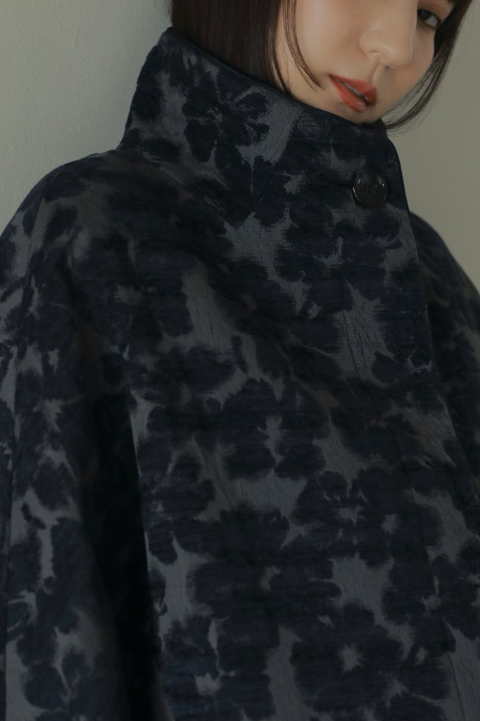flower mole jacquard coat – louren store