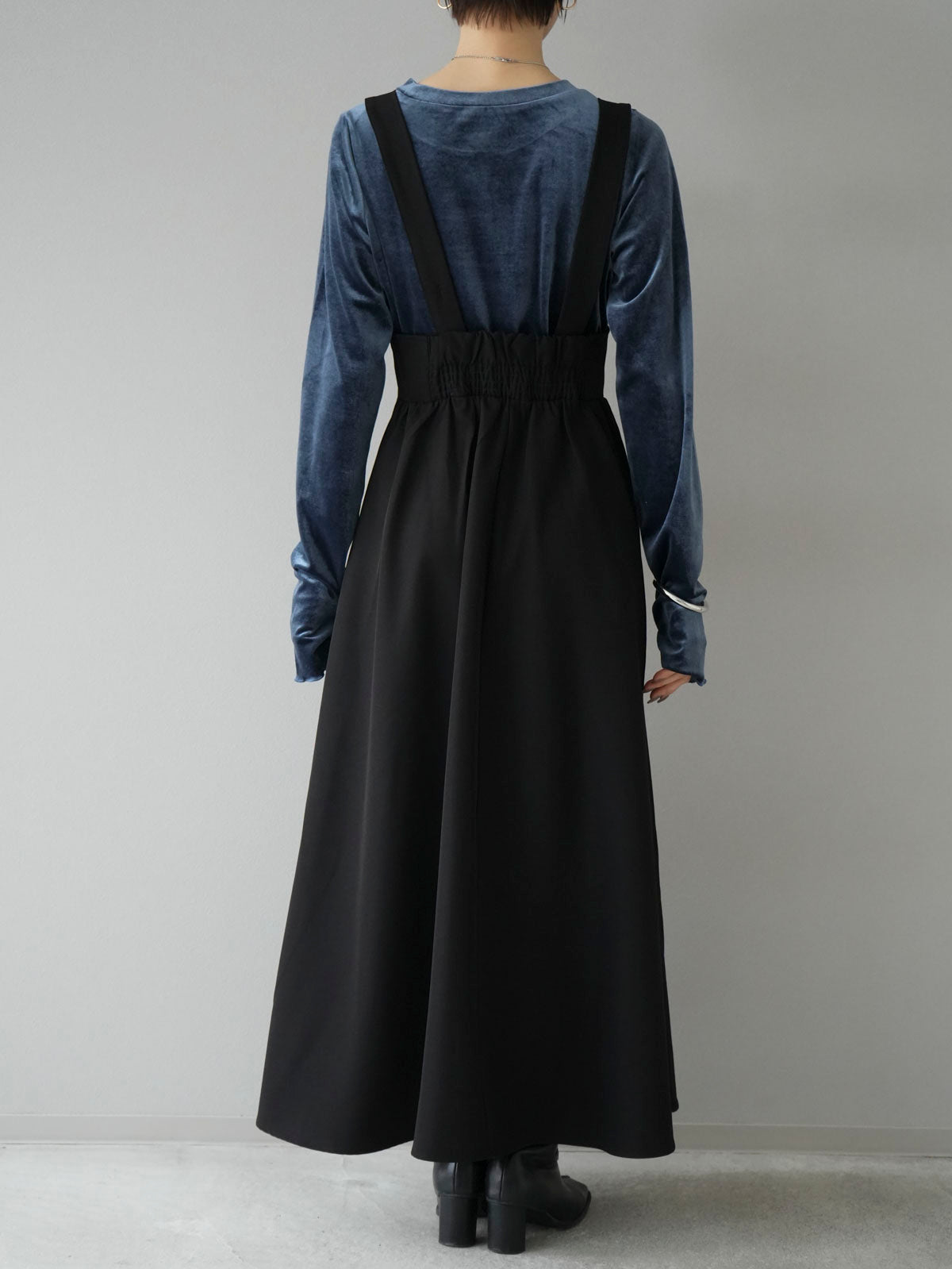 予約]2WAYフレアジャンパースカート/ブラック – Lumier