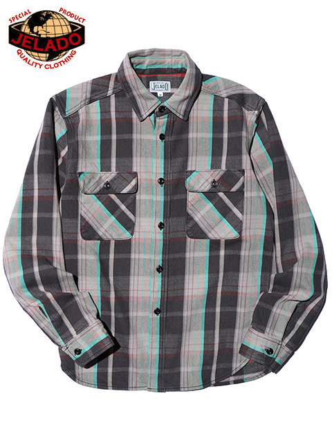JELADO（ジェラード） 】 ヘビーチェックネルシャツ [ ショート丈