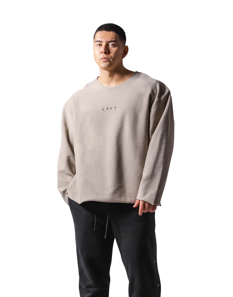 LYFT KNIT LIKE LOOSE SWEAT SHIRT - グレー LÝFT リフト KNIT LIKE