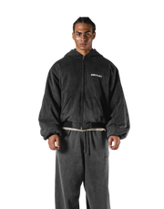 SWITCH LAYER™ Vintage Hoodie | MA-1 Puffer Jacket - Black – LÝFT