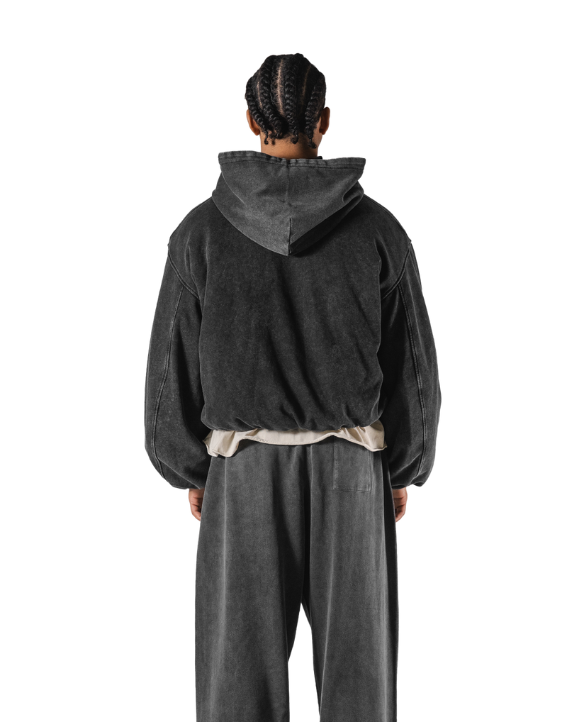 SWITCH LAYER™ Vintage Hoodie | MA-1 Puffer Jacket - Black – LÝFT