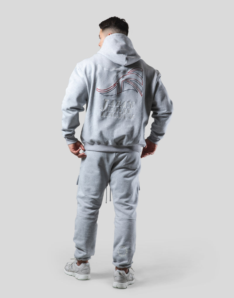 Mixed Flag ZipUp Hoodie - Grey – LÝFT