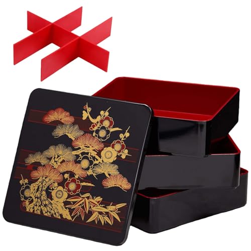 漆器三段重箱 赤(小) 黒 (大)セットで 重箱 赤 三段」の人気商品一覧